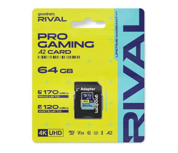 GOODRAM 64GB microSDXC RIVAL M2AA 170MB/s A2 UHS-I U3 V30 - 1536714 - zdjęcie 3